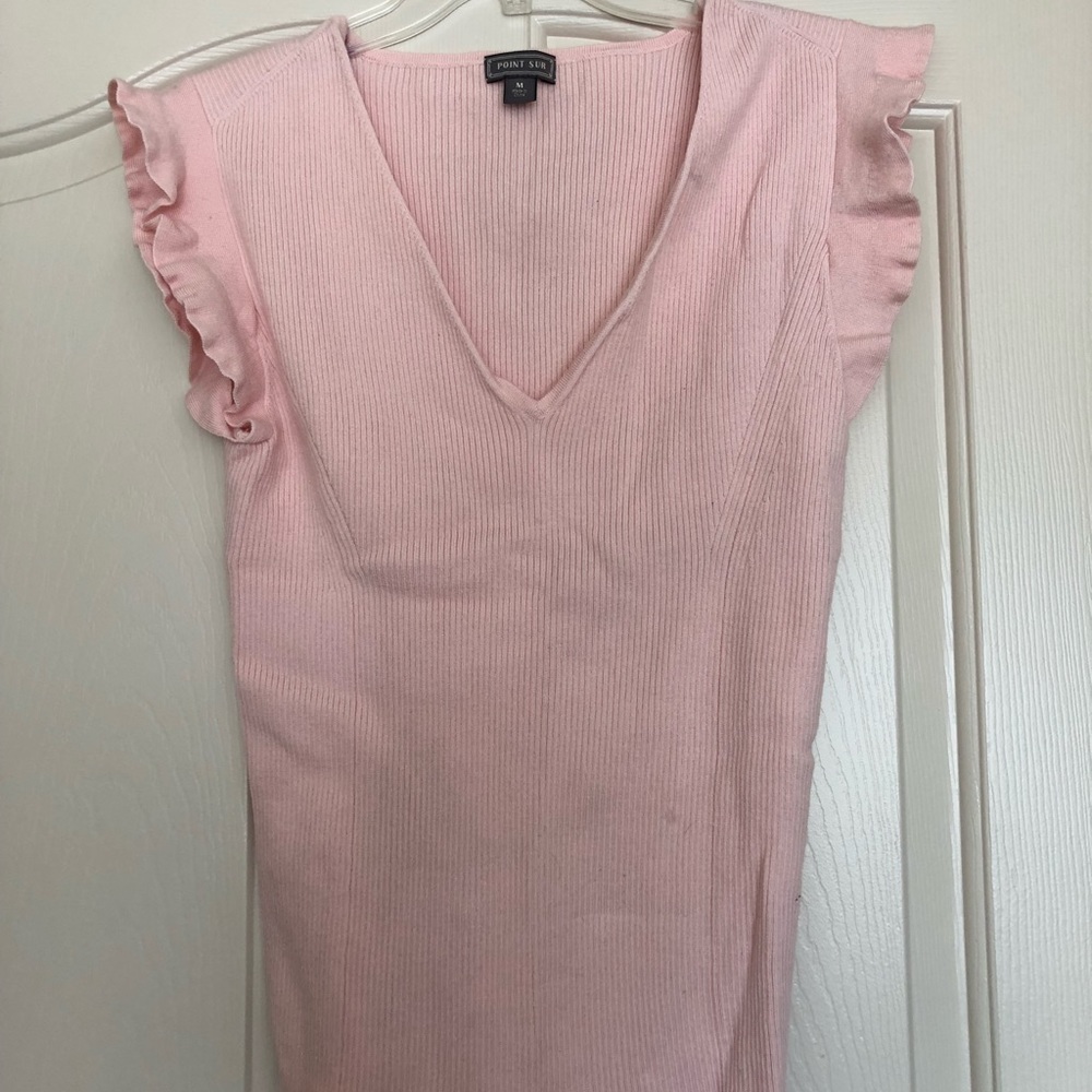 J. Crew Sleeveless Light Pink Sweater